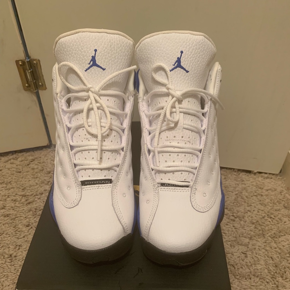 Jordan Retro 13 white and hyper blue